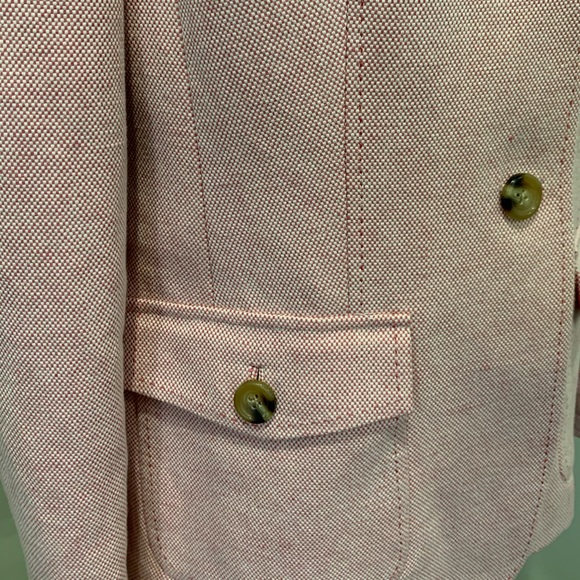 Lands’ End Textured Pink Blazer - Picture 5 of 7